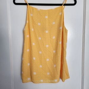 Yellow Spaghetti Strap Tank Top